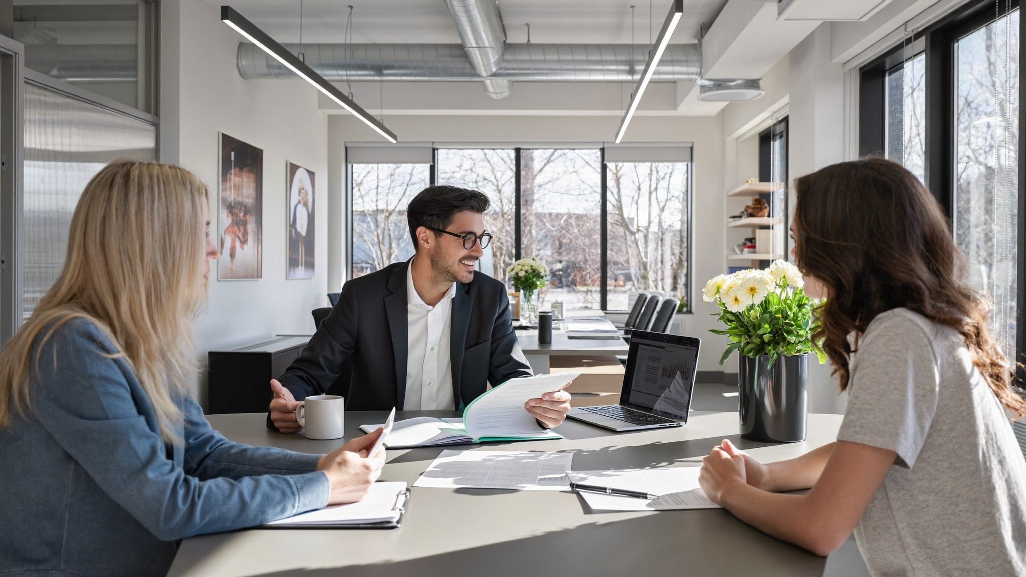 Family planning their financial future together